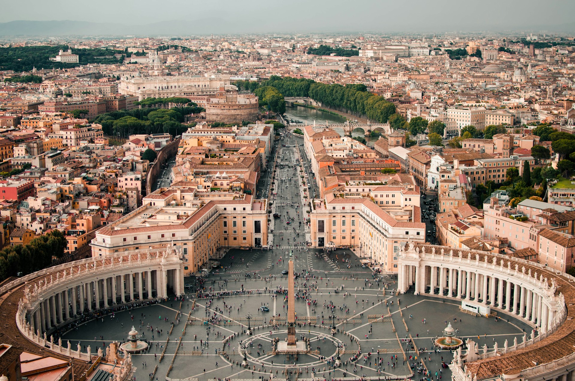 Aerial photo of Vatican City